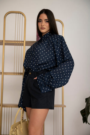 Camicia pois con spalline