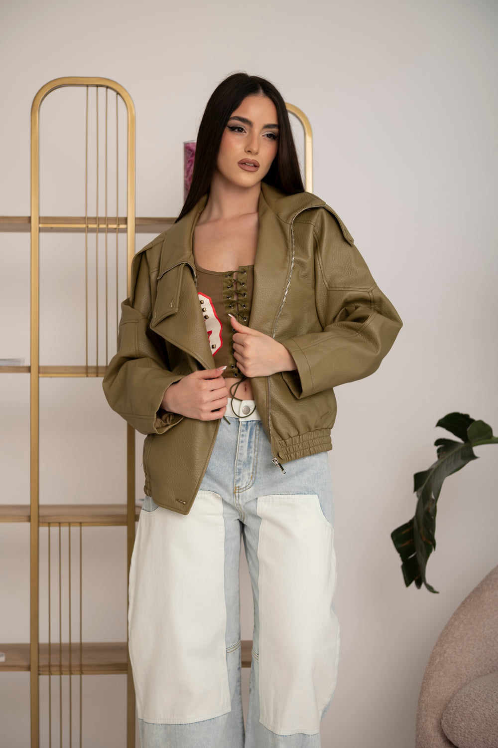 Giubbino ecopelle Zarah