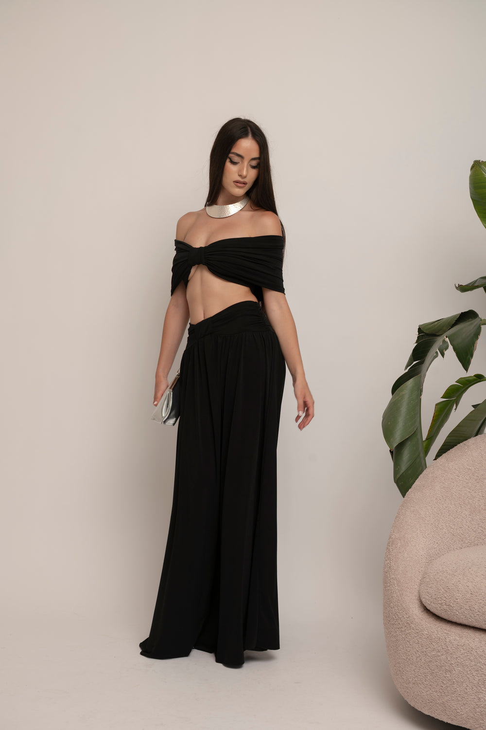 Cordset top fascia con gonna maxi