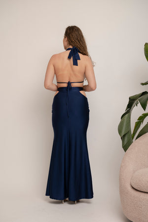Abito schiena nuda cut-out