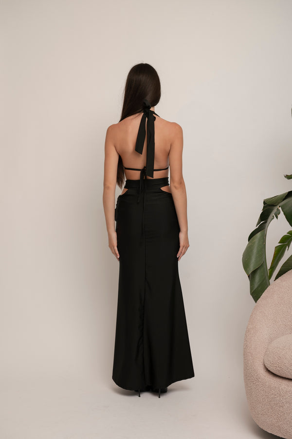 Abito schiena nuda cut-out