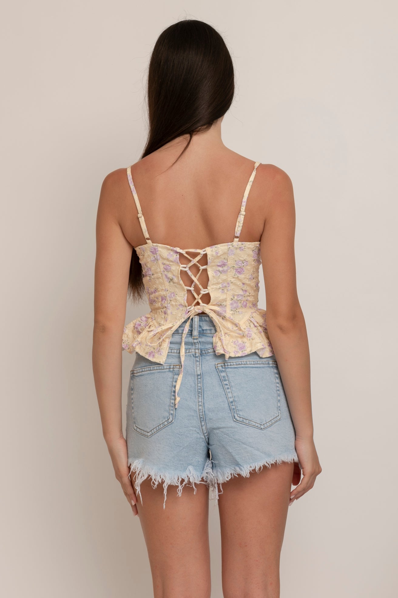 Corsetto fiori yellow