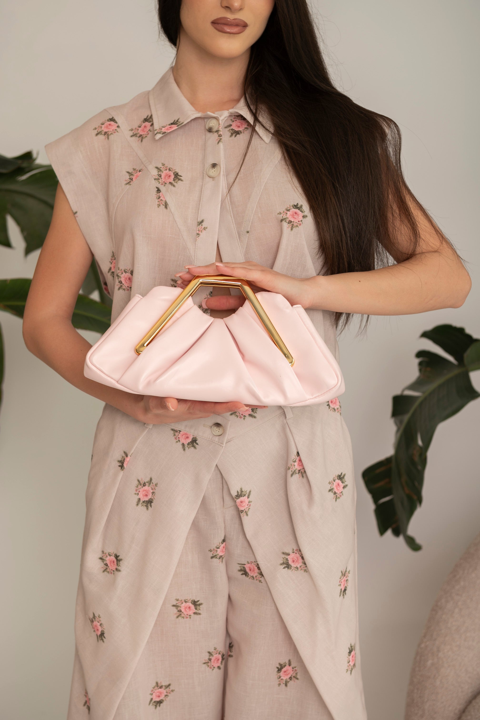 Borsa manico gold