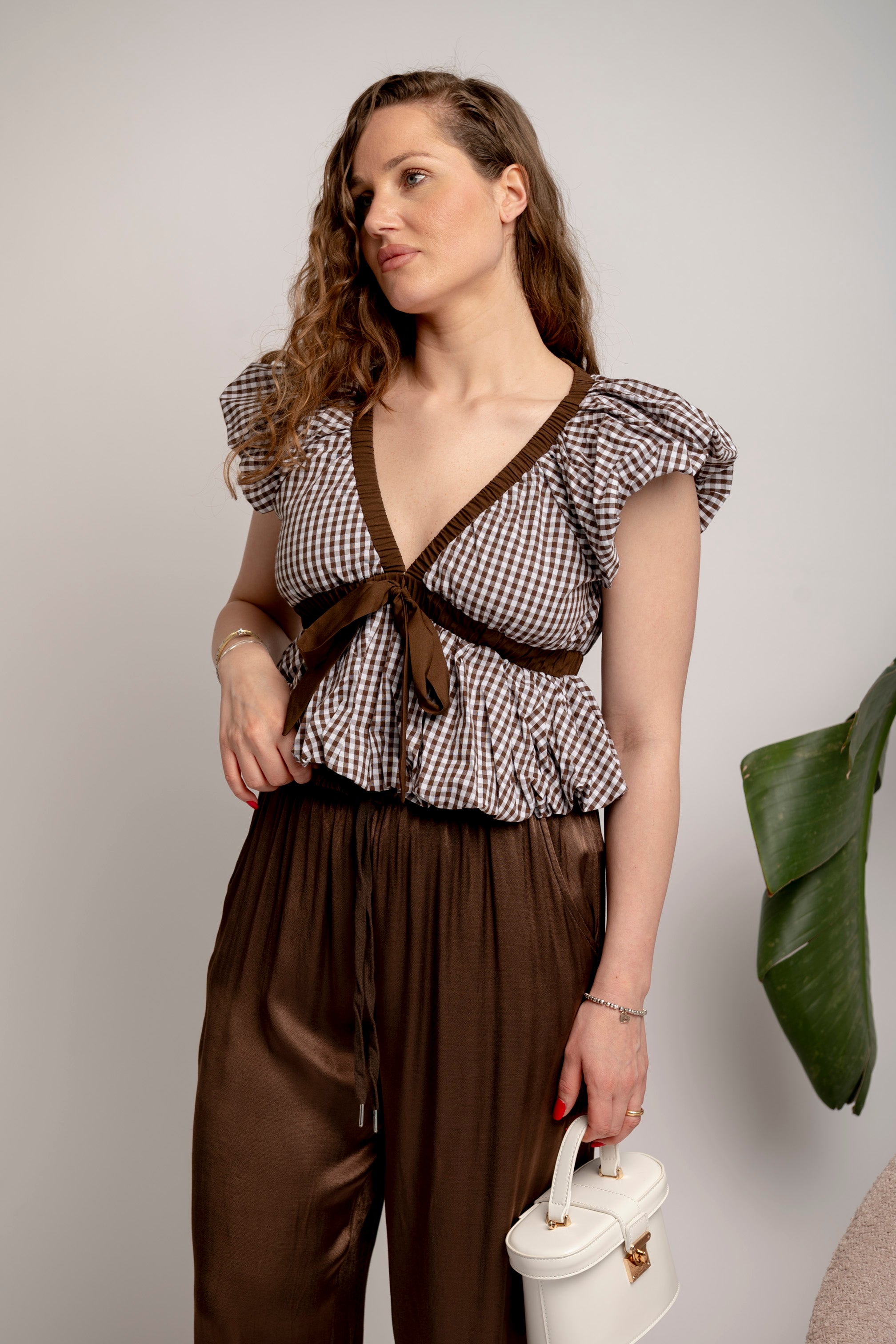 Top a quadri brown