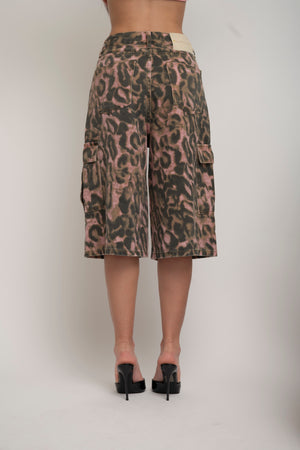 Bermuda animalier pink
